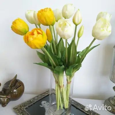 Тюльпаны силиконовые 40см