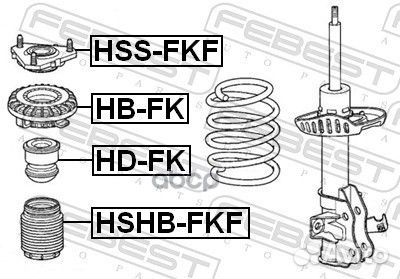 Подшипник амортизационной опоры перед прав/ле