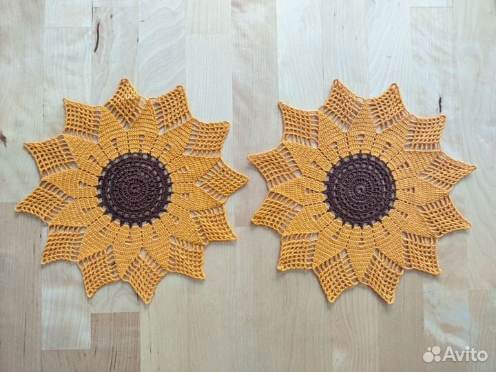 Вязаные салфетки