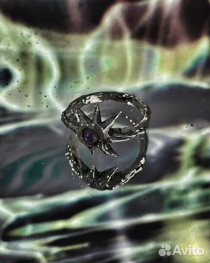 Серебряное кольцо с аметистом