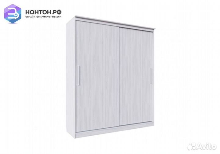 Шкаф-купе 2-х дверный №19 ясень анкор светлый