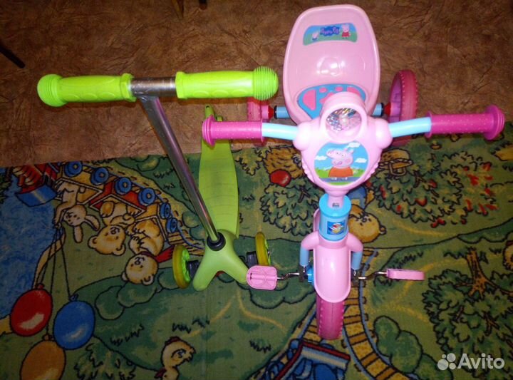 Самокат, велосипед детский трехколесный бу