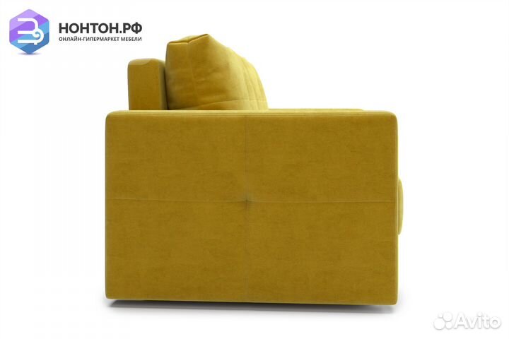 Диван шагающая еврокнижка Вита горчичный