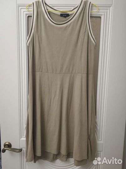 Платье под замшу