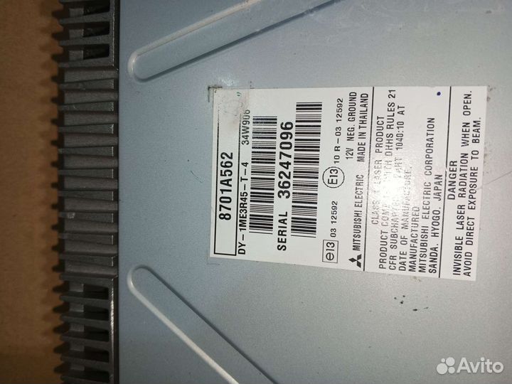 Магнитола Mitsubishi ASX
