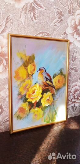 Картина с птицей