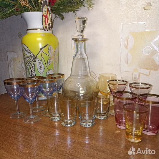 Бокалы фужеры рюмки стекло СССР