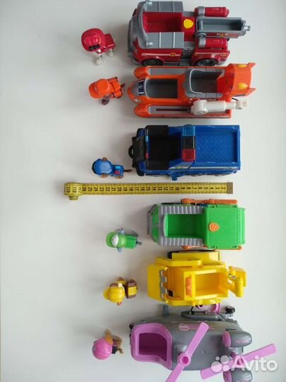 Щенячий патруль,6 героев с машинками