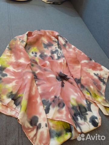 Один шелковый платок франция роспись новый