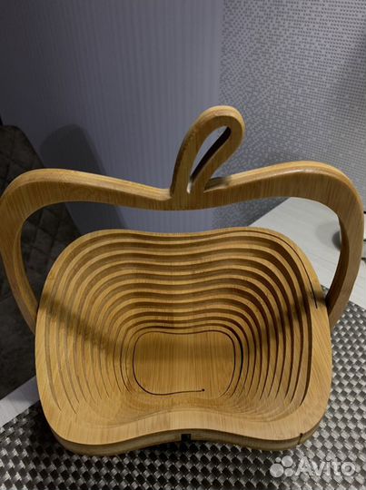 Бамбуковая складная корзина