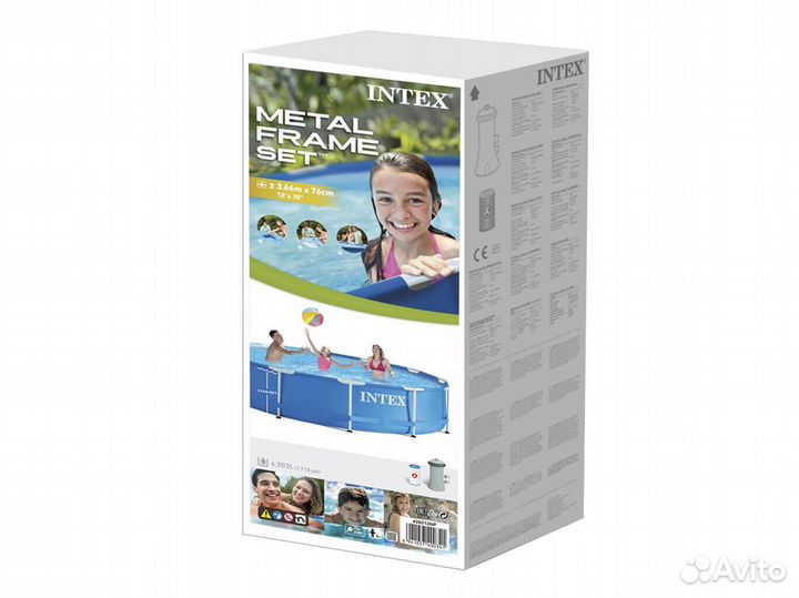 Каркасный бассейн Intex Metal Frame