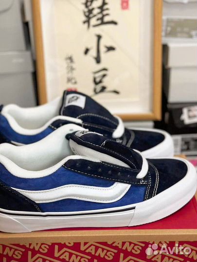 Кеды Vans Knu Skool premium navy blue true white