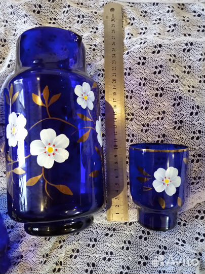 Набор посуды графин и бокалы. Чехия