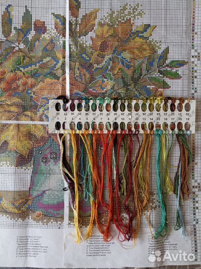 Остатки набора вышивки крестом
