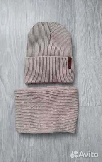 Шапка+снуд, на флисе