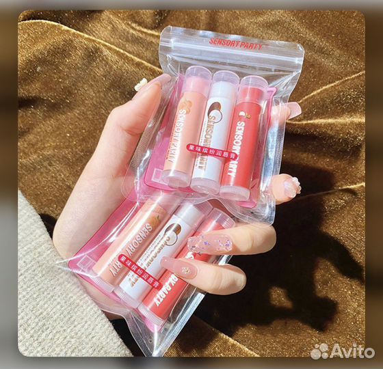 Тинт, бальзам для губ 3шт