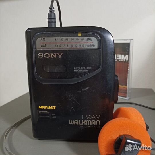 Sony Walkman 1994 кассетный плеер wm fx 103