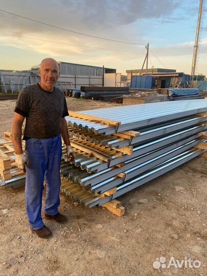 Профлист С21 Цинк 0.35мм 6м