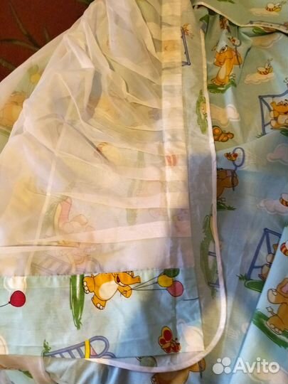 Балдахин с бортиками в детскую кроватку