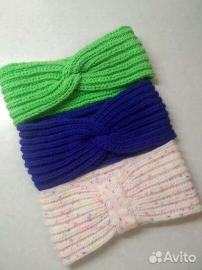 Вязаная повязка на голову