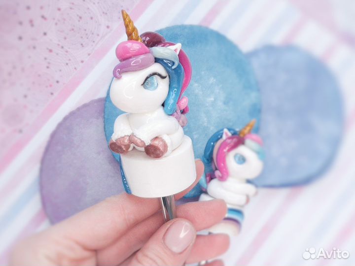 Ложка для детей Единорог Полимерная глина