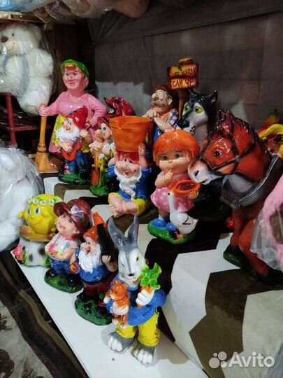 Садовые фигуры из гипса