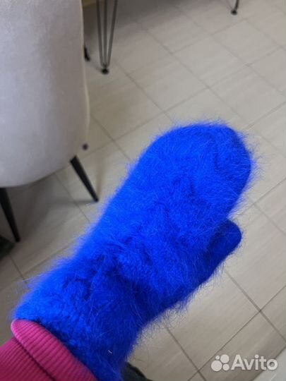 Комплект шапка и варежки