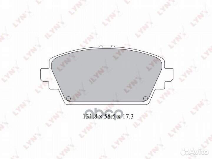 Колодки тормозные дисковые перед BD3422 LYN