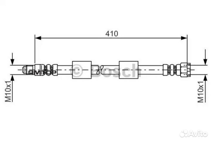 Bosch 1987476650 Шланг тормозной перед прав/лев