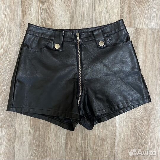 Шорты кожанные