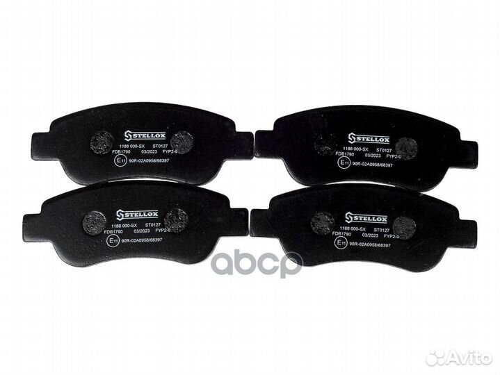 1188 000-SX 1177 00FDB1790 колодки дисковые п