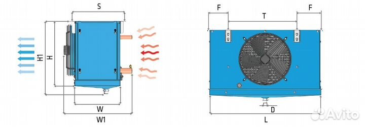 Воздухоохладитель 10,9 кВт FrigoCool ESC 50.11.8