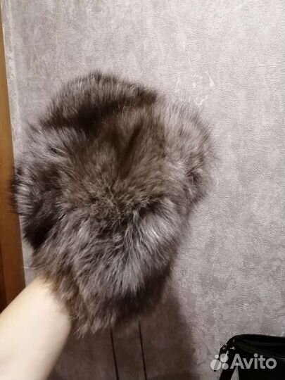 Шапка детская зимняя для девочки песец