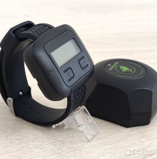 Бургер черный кнопка вызова официанта часы Эконом