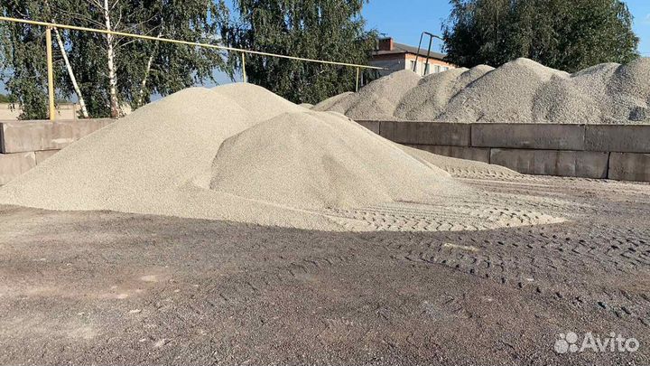 Щебень,песок