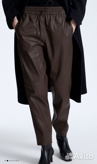 Кожаные брюки lime