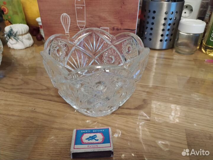 Хрустальная ваза, салатник