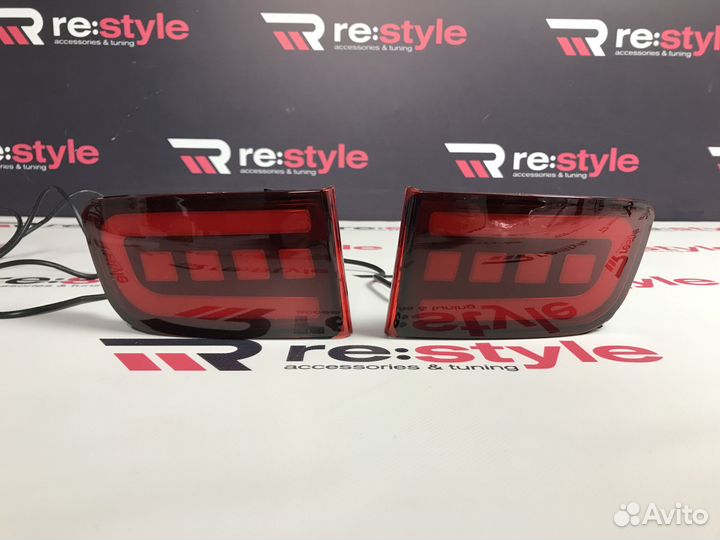 Катафоты Toyota Land Cruiser Prado 120 Красные