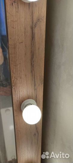 Гримерное зеркало ростовое с лампами