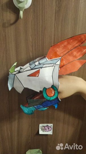 Бумажные драконы на руку