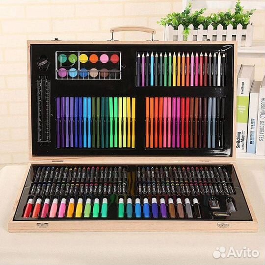 Художественный набор 220 деталей деревянный