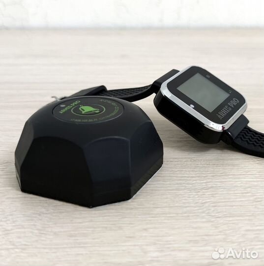 Кнопка вызова официанта модель Бургер с часами