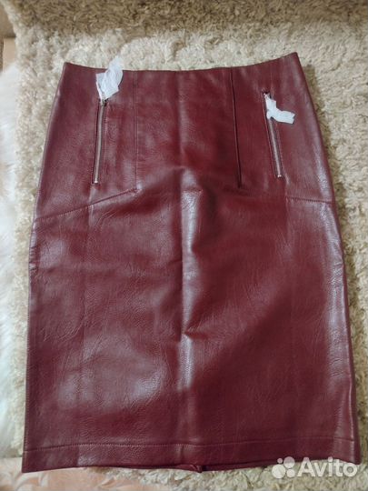 Кожаная юбка