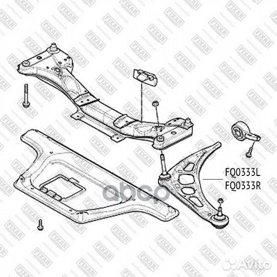 Рычаг подвески передний нижний левый FQ0333L fixar