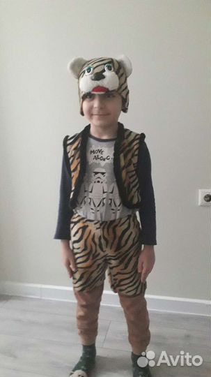 Новогодний костюм тигра 110-122см