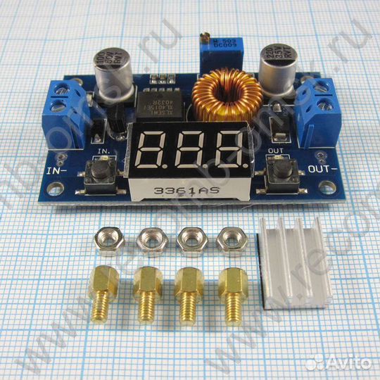 XL4015 - Преобразователь понижающий DC-DC 5A 75W с