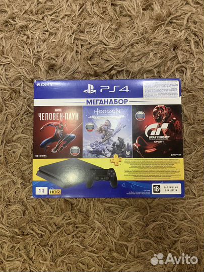 Sony playstation 4 slim 1 tb + игры