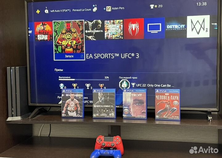 Sony playstation 4 pro 2 джостика