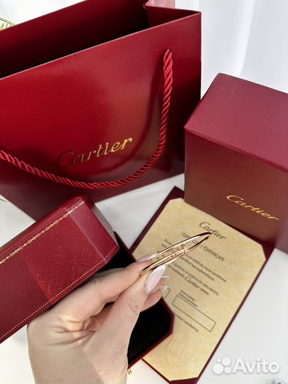 Браслет cartier гвоздь розовое золото 750 проба