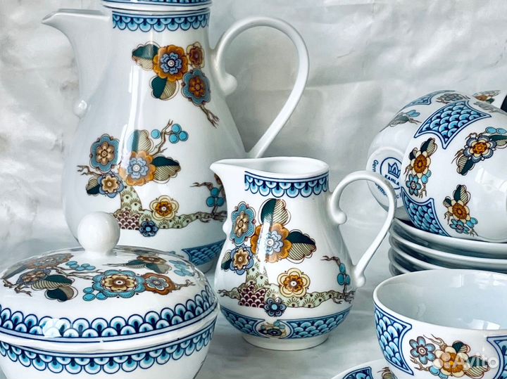 Фарфоровый кофейный сервиз Kahla можно предметно